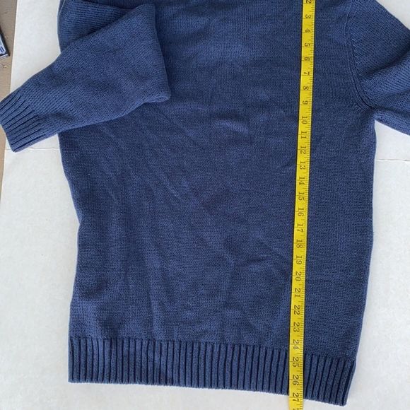 Method Slate Blue V-neck drawcord Sweater size Lg - Picture 5 of 6